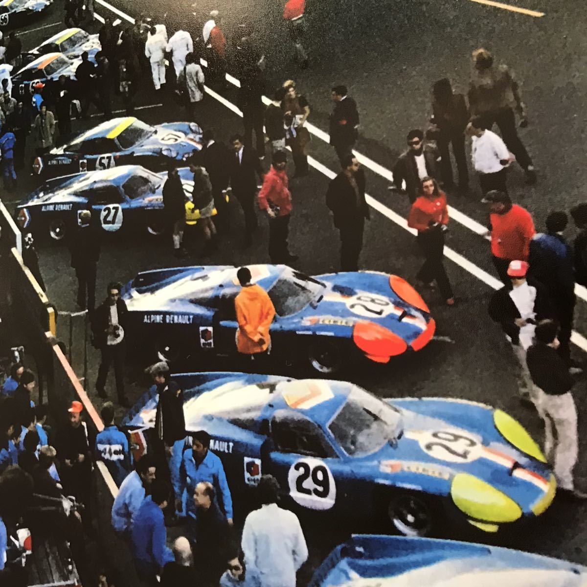  poster *1969 year ru* man 24 hour race *24 Heures du Mans/yunotie-ru/ Porsche / Ferrari vs Ford 