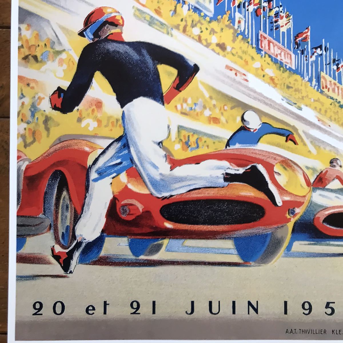 ポスター★1959年 ル・マン24時間レース ★24 Heures du Mans/ユノディエール/ポルシェ/フェラーリvsフォードの画像4