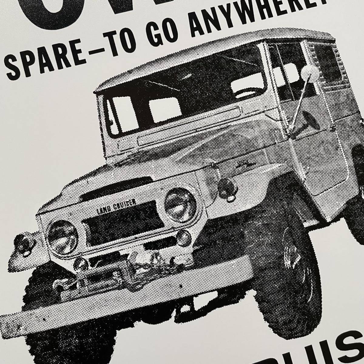 ポスター★1962年 トヨタ・ランドクルーザー FJ40 北米ポスター #1★ランクル/ヨンマル/Land Cruiser の画像4