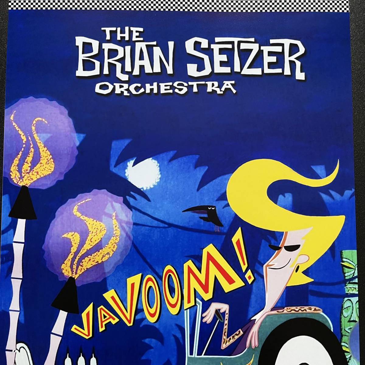  poster * Brian *setsa-*o-ke -stroke la[VAVOOM!]*Brian Setzer/s tray * Cat's tsu/Hot Rod/ rockabilly / Gretsch 