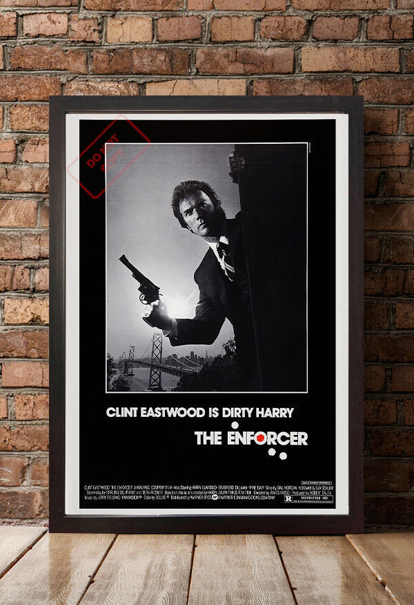 ポスター『ダーティハリー3』（The Enforcer）1976年★クリント・イーストウッド/ハリー・キャラハン_額装イメージ（額は付属しません）版
