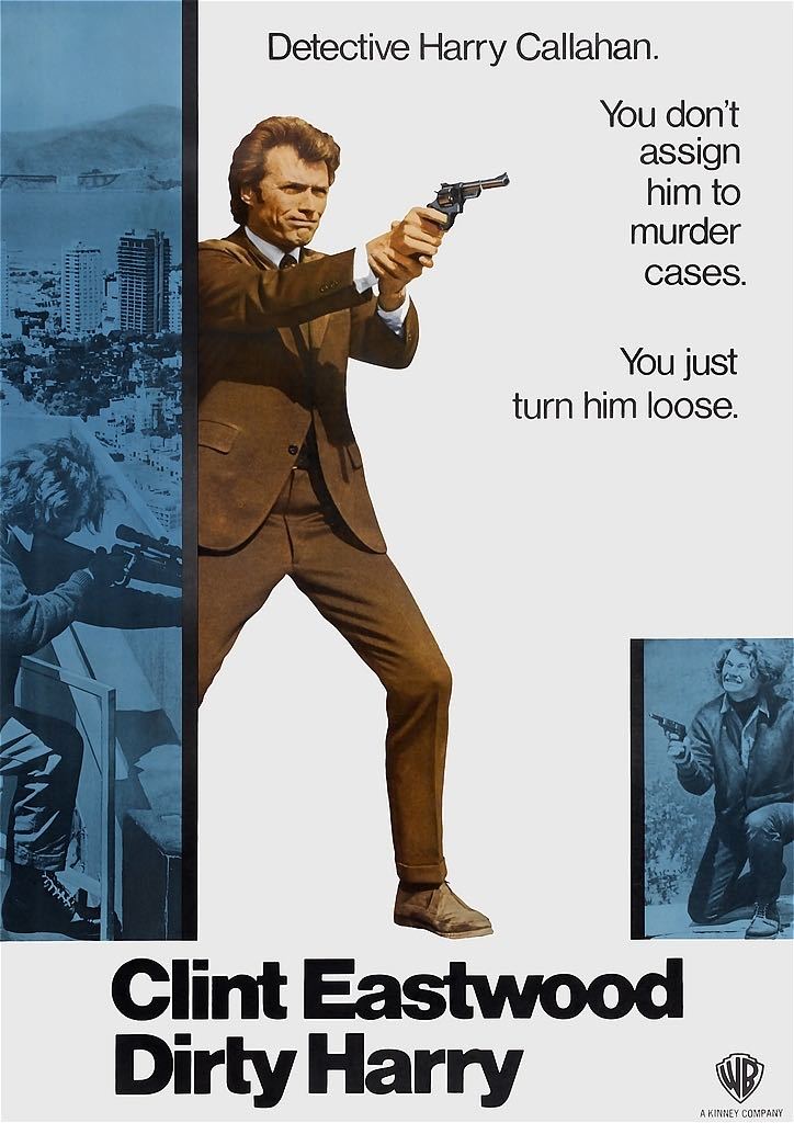 海外ポスター『ダーティハリー』（Dirty Harry） 1971 ★クリント・イーストウッド/44マグナム_ポスターサイズ：42cm × 29.7cm