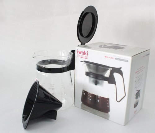 iwaki(イワキ) 耐熱ガラス コーヒーサーバー & ドリッパー ポット コーヒーハウス 600ml KT8685-BK クリアの画像5
