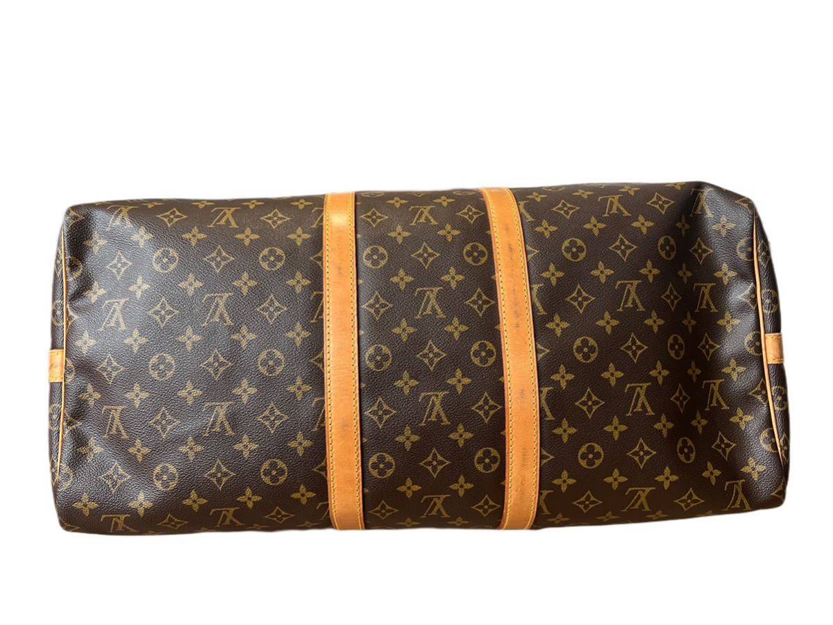 中古 現状品 LOUIS VUITTON 旅行バッグ 鍵なし ルイヴィトン モノグラム キーポル レディース ブラウン_画像3