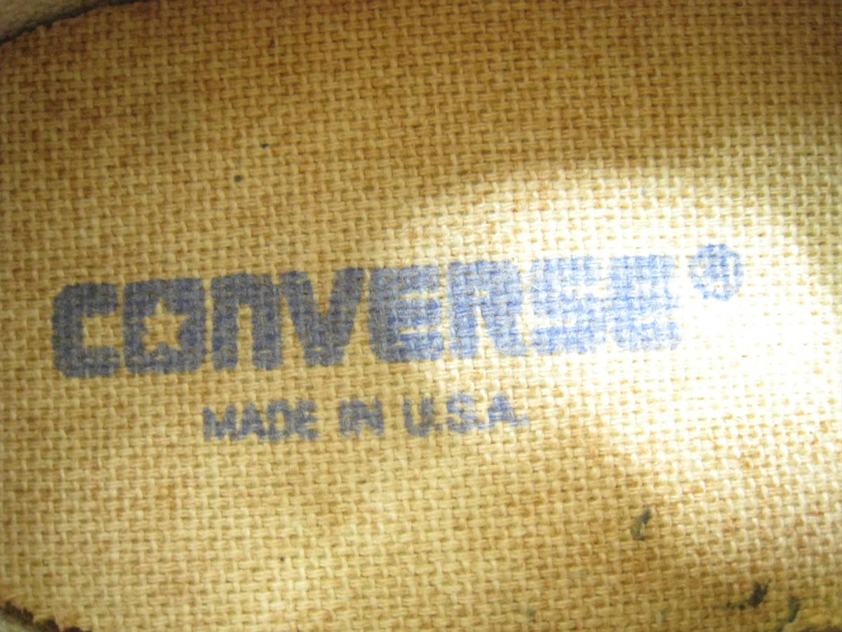 USA製 CONVERSE コンバース ONE STAR ワンスター スニーカー シューズ 白 ホワイト サイズ9 1/2_画像7