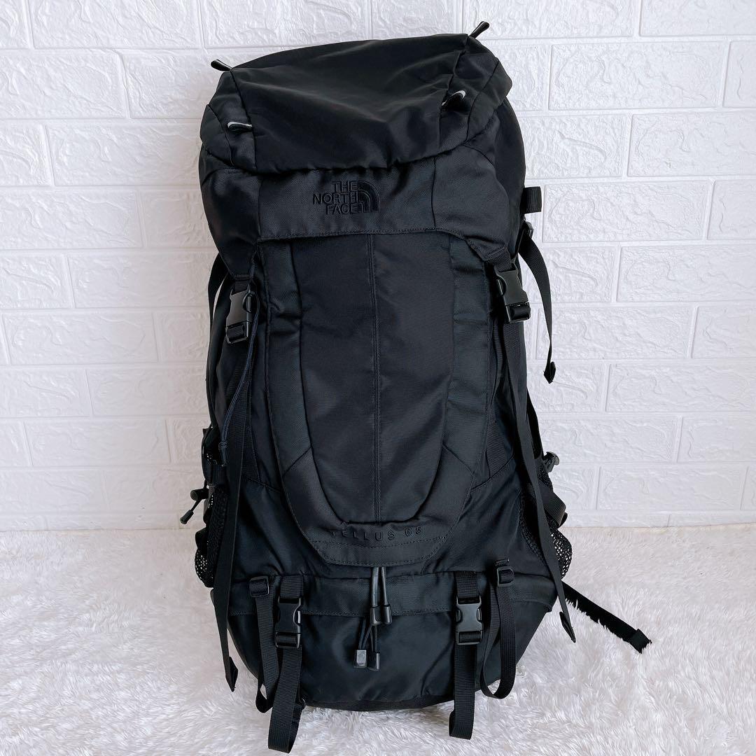 THE NORTH FACE TELLUS 65 ブラック (Mサイズ) レインカバー付】THENORTHFACE ノースフェイス TELLUS 65 65L M