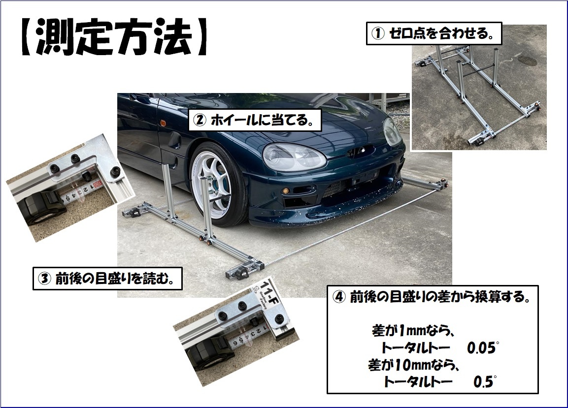 １１－Ｆ（イチイチエフ）　トーゲージ（アライメント測定機器）　【タイムアタック・ドリフト・認証工場】_画像8