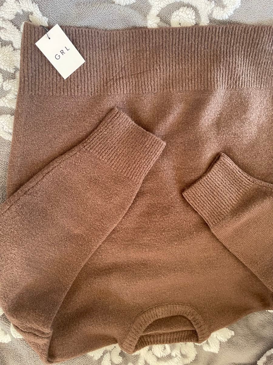 新品未使用品　タグ付き　焦茶色　グレイル　セーター セーター sizeF