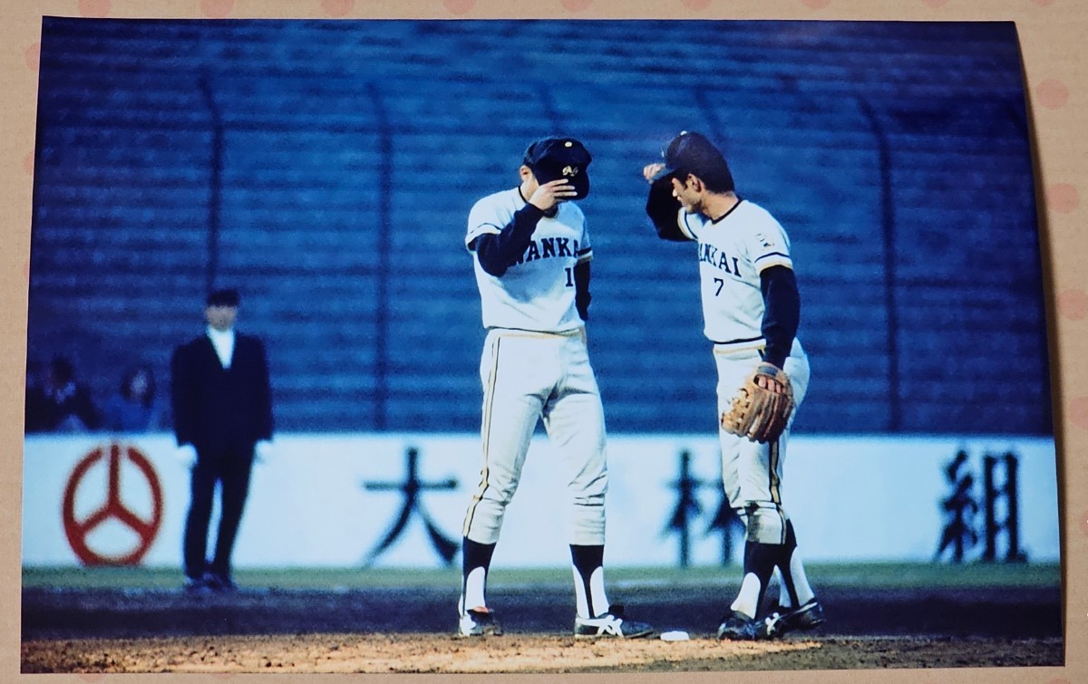 DNP加工のLサイズカラー生写真/南海・桜井輝秀選手、藤原 満選手_画像1