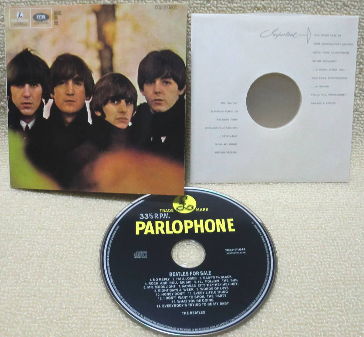 即決！【2点で送料無料】CD ビートルズ Beatles for Sale 日本盤【モノラル】ボックスのバラ 2009年リマスター 見開き紙ジャケ 共通内袋_画像1