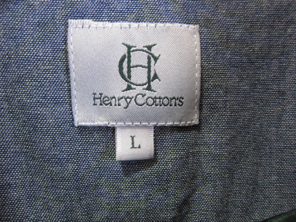 Henry Cotton’s ヘンリーコットンズ メンズ L ストレッチ＆ドライ ジャケット ブレザー テーラード ブルゾン 感動ジャケット 濃紺 タ716の画像6