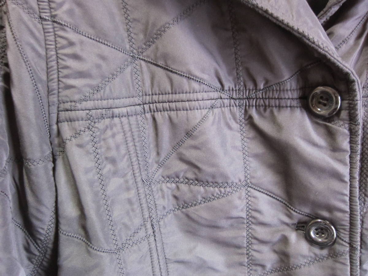 特大 15号 SOUVERAIN 中綿 ジャケット コート アウター 黒 大きいサイズ レディース クリーニングタグ付 タ719_画像2