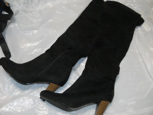 ESPERANZA Esperanza boots knee high boots size M black .659