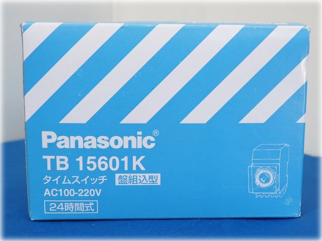 【新品】パナソニック JIS協約型タイムスイッチ(1回路型) TB15601K AC100-220V 24時間式 クォーツモータ式 盤組込用 電設資材 現状品_その他の画像は商品説明に掲載しています。