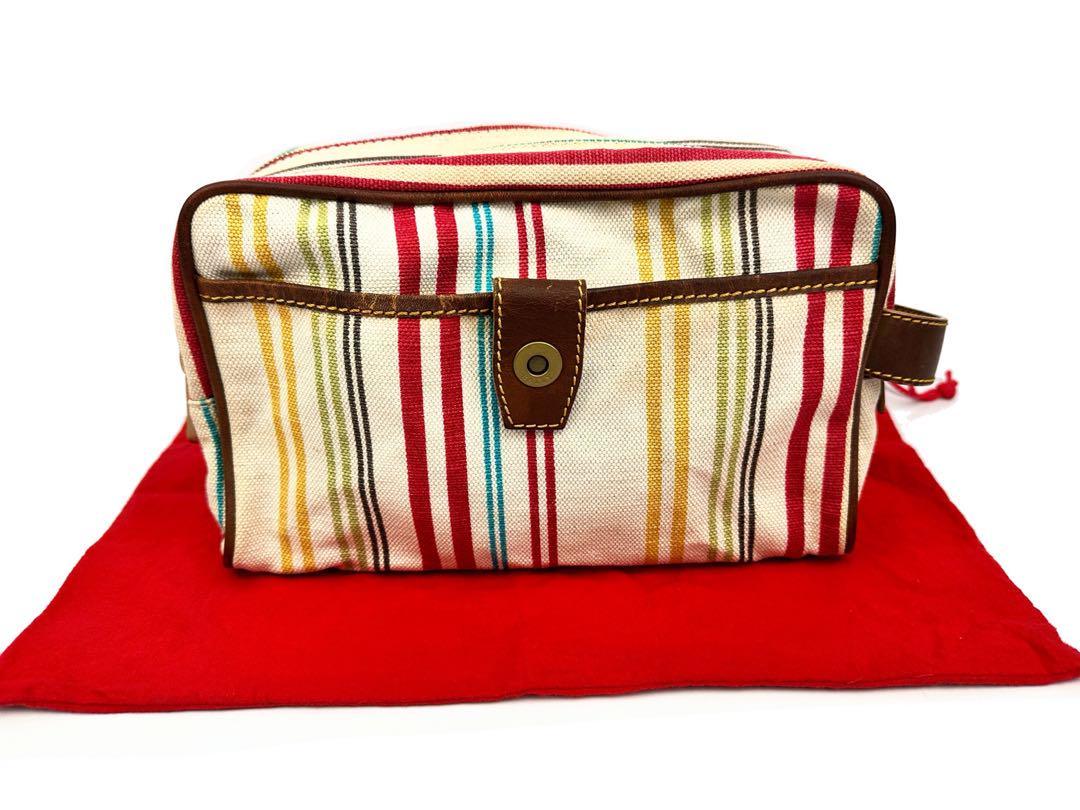 バリー BALLY クラッチバッグ キャンバス セカンドバッグ ストラップ 6色 second bag 総柄 茶革 真鍮 メンズ レディース Clutch bag