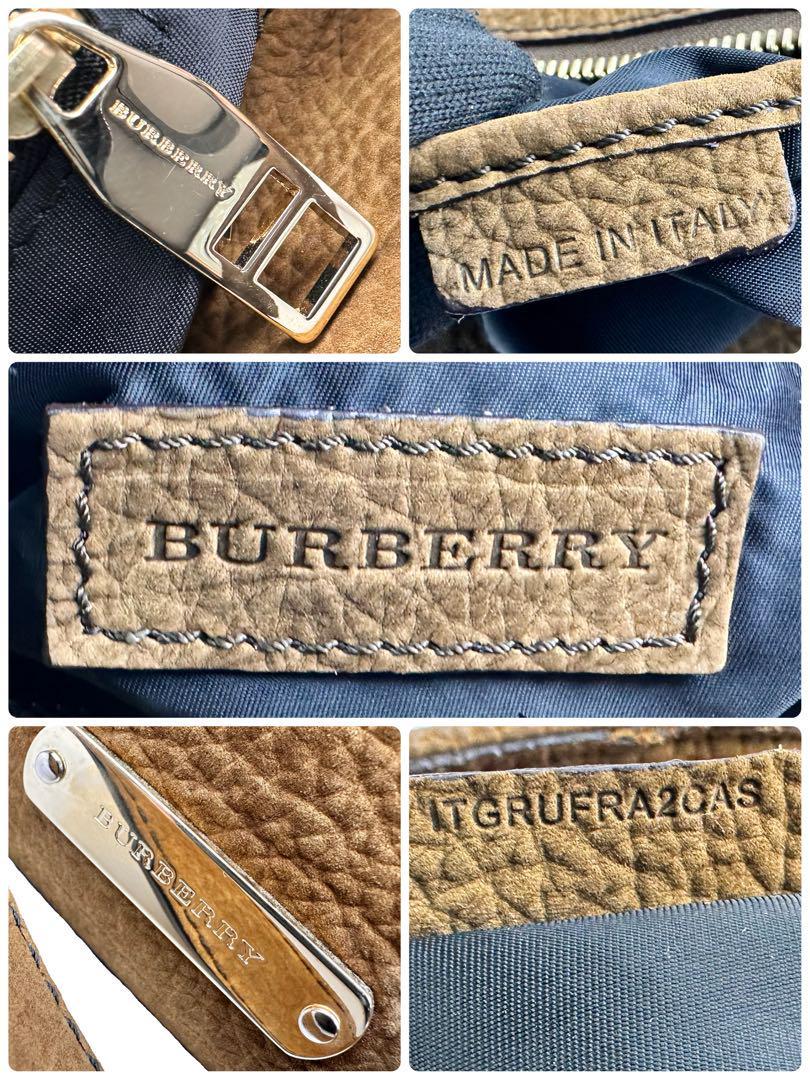  Burberry BURBERRY shoulder bag tea type pushed . leather 2WAY business Brown tote bag shoulder .. men's lady's Shoulder bag tote bag