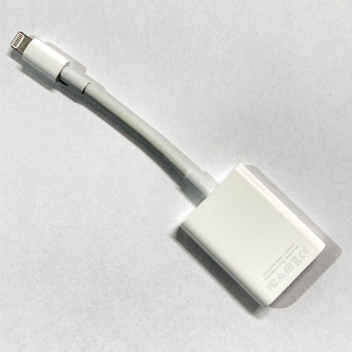 Apple 純正 Lightning - SDカードカメラリーダー A1595 iPhone iPadに