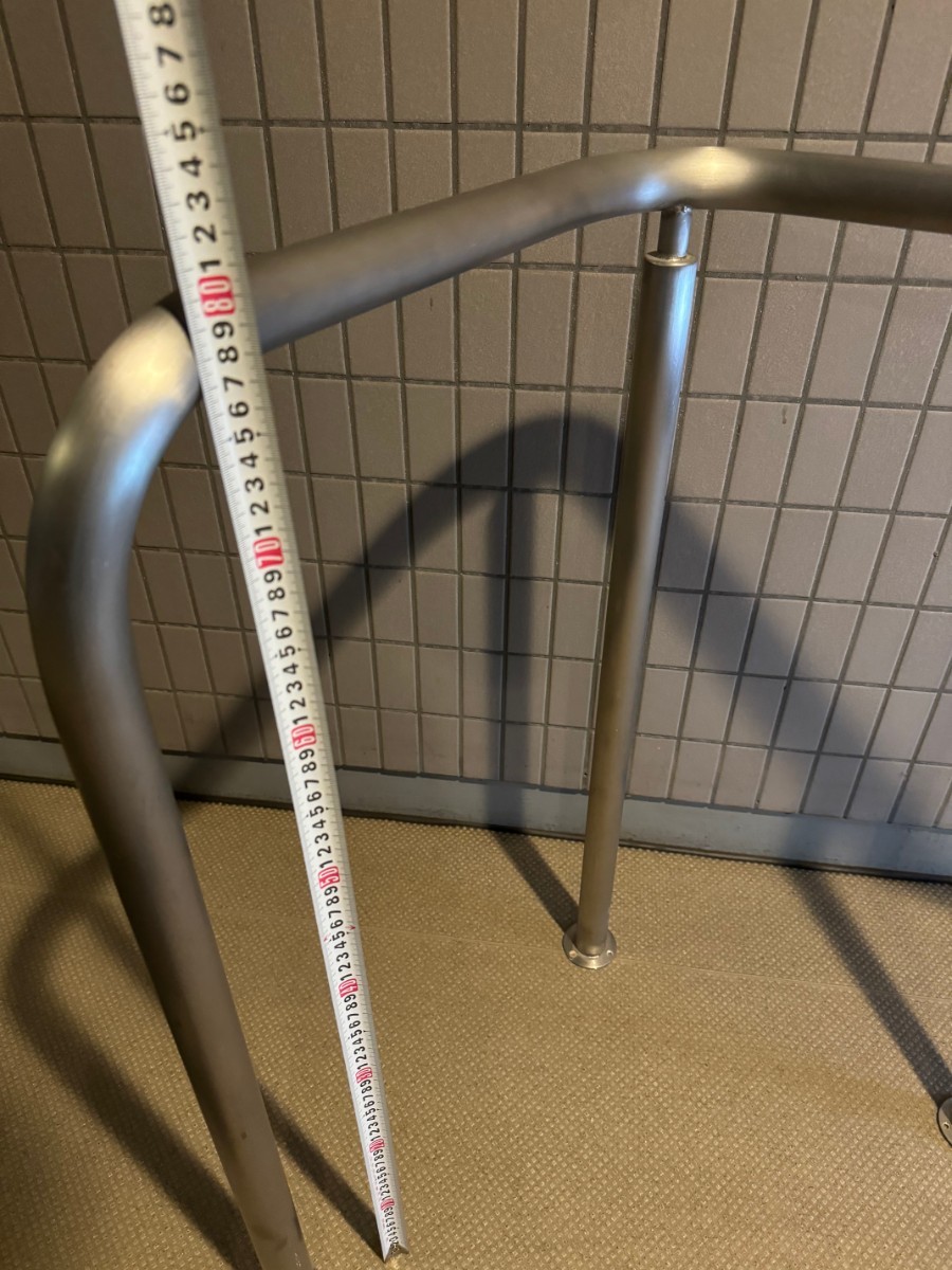 9100円 L字 手摺 手すり ステンレスパルピット 高さ800 送料 9100円 L字 手摺 手すり ステンレスパルピット 高さ800 送料