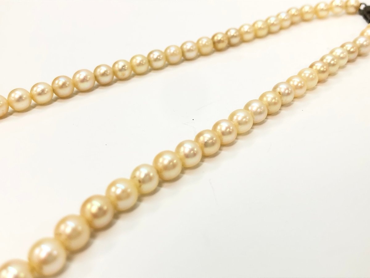 1円～ MIKIMOTO ミキモト パール ネックレス パール6mm 長さ37cm F01-39_画像6