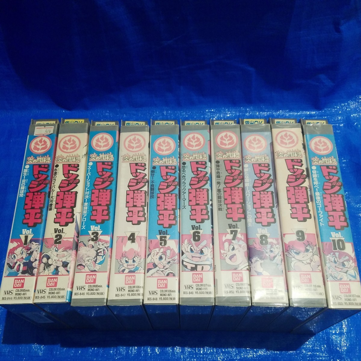 テレビ東京系アニメ【炎の闘球児 ドッジ弾平】希少VHSビデオ全10 テレビ東京系アニメ【炎の闘球児 ドッジ弾平】希少VHSビデオ全10
