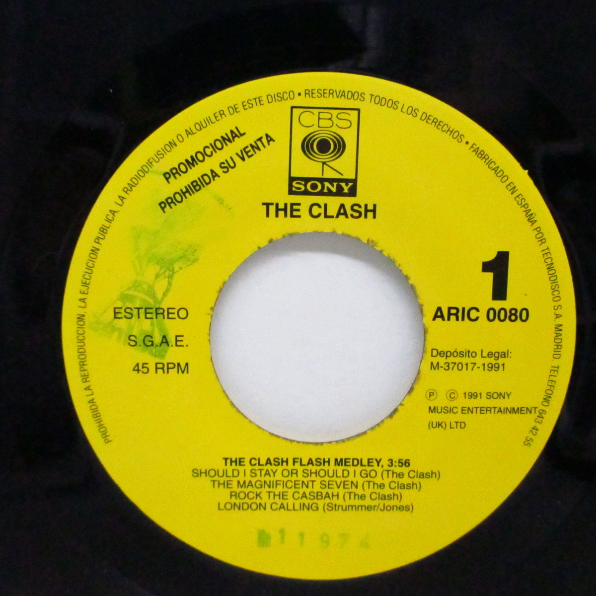 CLASH， THE-The Clash Flash (スペイン「プロモオンリー」7+光沢ソフト紙ジャケ)_画像3