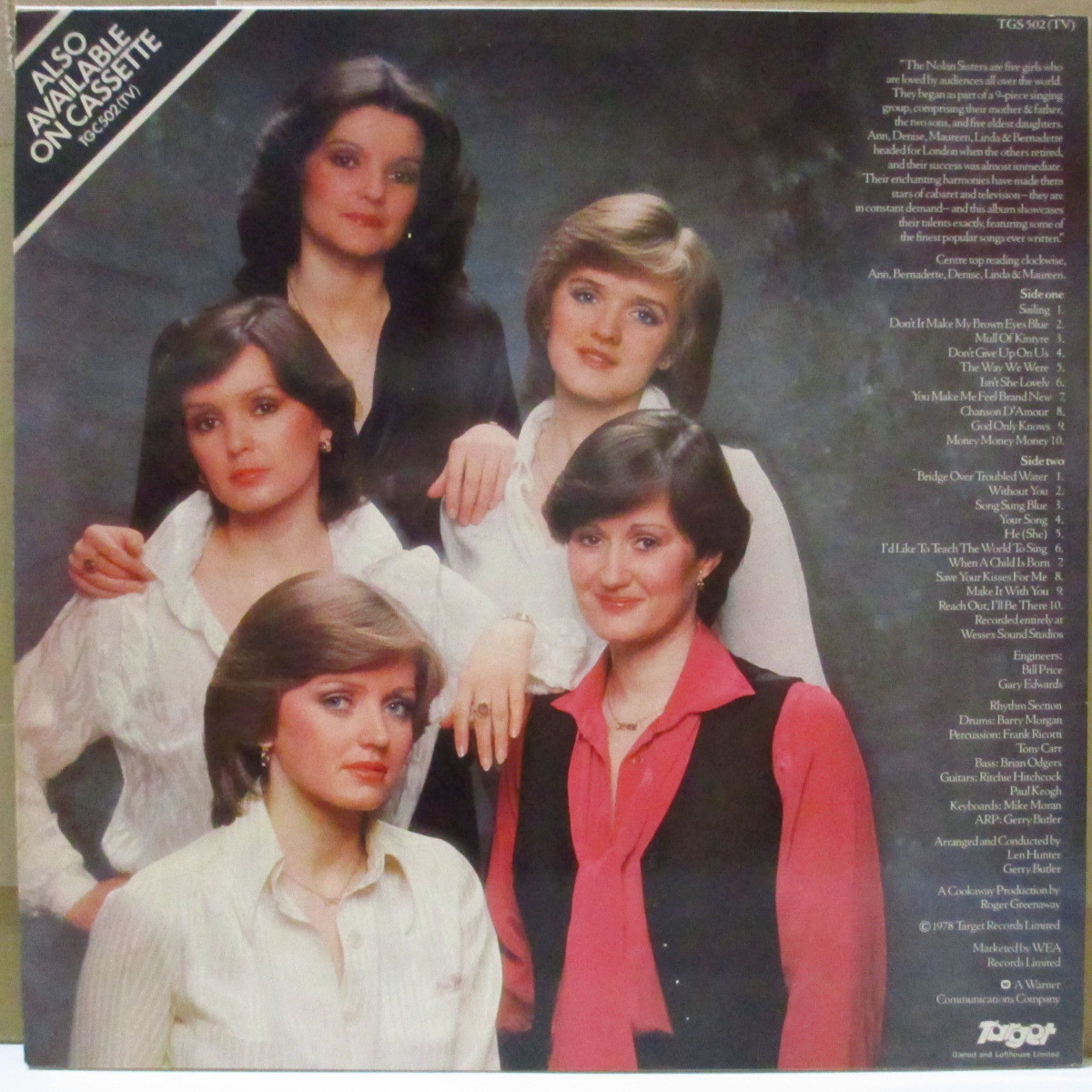 NOLAN SISTERS, THE (ザ・ノーラン・シスターズ)-20 Giant Hits (UK オリジナル LP)_画像2