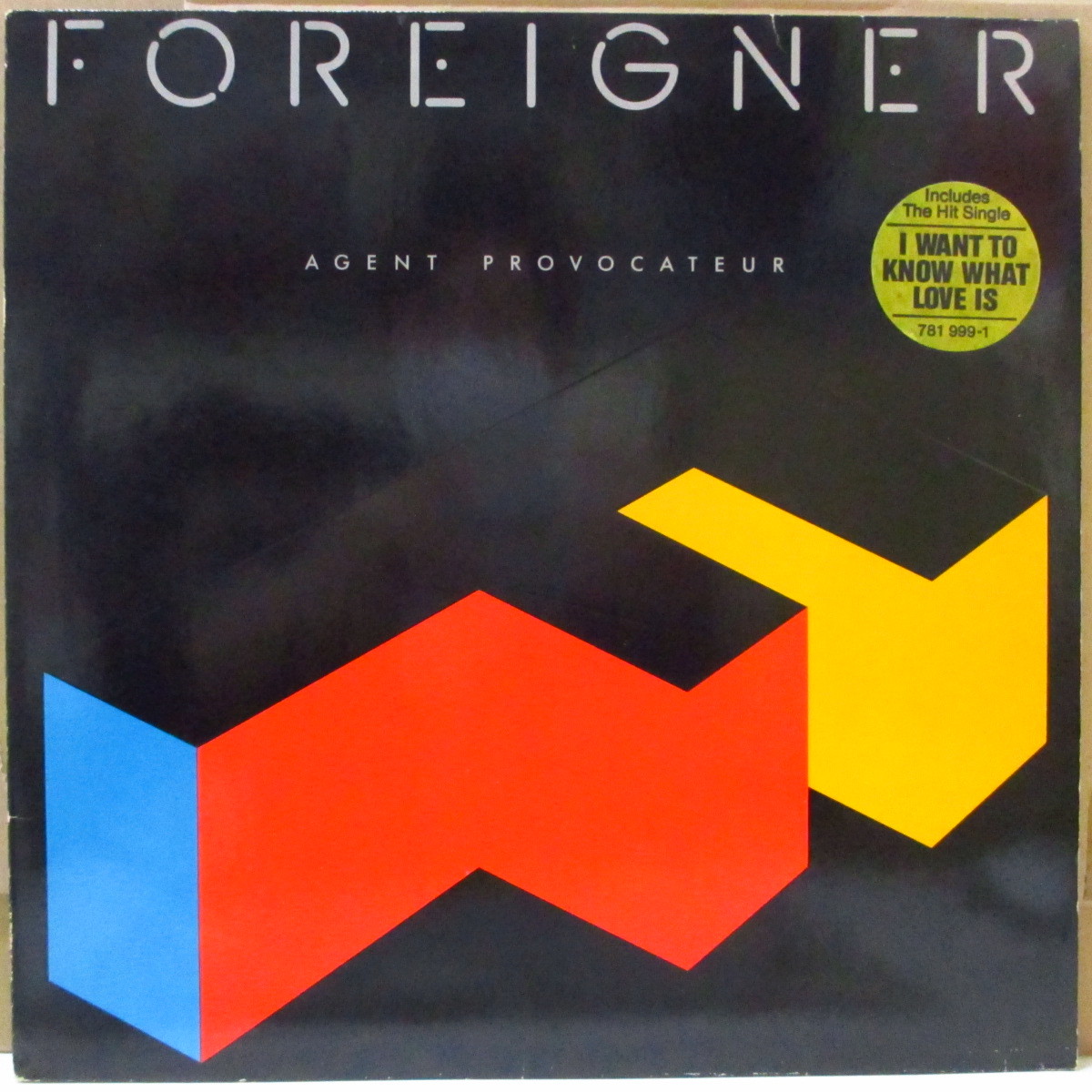 FOREIGNER (フォリナー)-Agent Provocateur (UK オリジナル LP+インナー,インサート/レアステッカー付_画像1