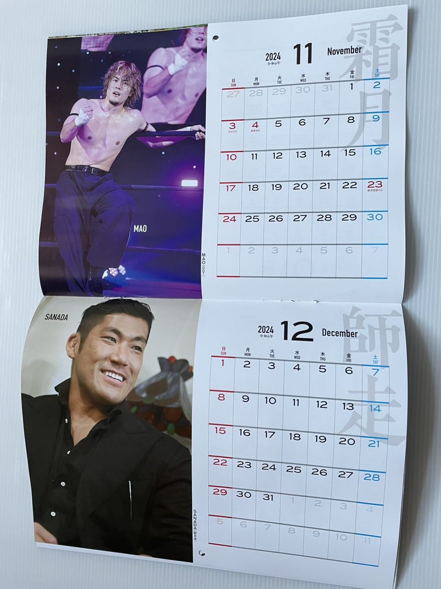 STAR WRESTLERS 2024 CALENDER 週刊プロレス 付録 カレンダー 拳王 MAO_画像2