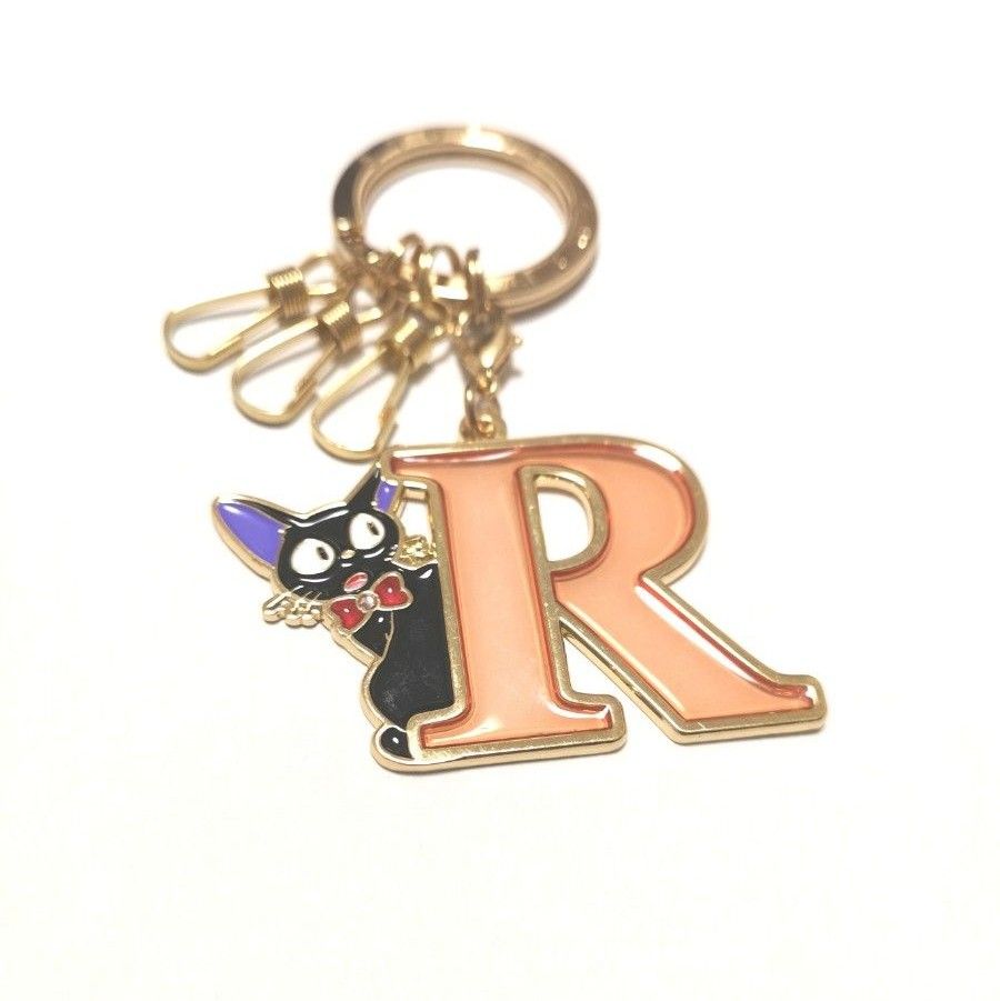 未使用 魔女の宅急便 ジジ&イニシャル 『R』 キーホルダー 未使用 魔女の宅急便 ジジ&イニシャル 『R』 キーホルダー