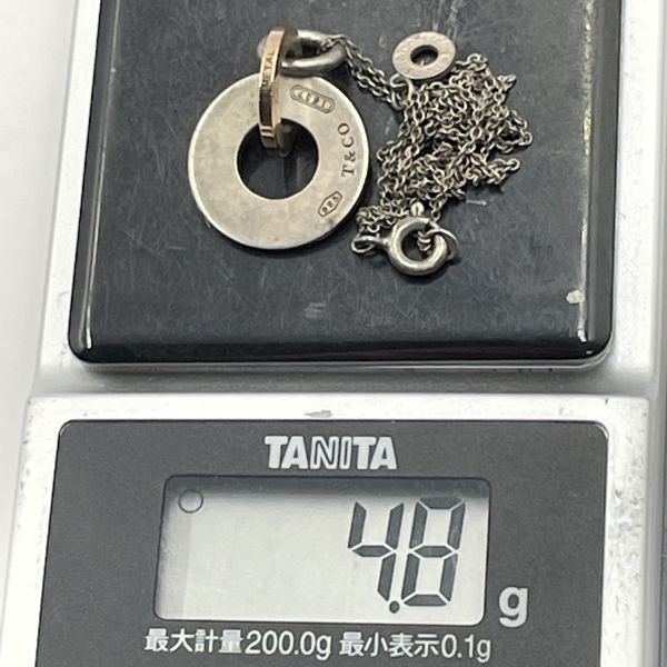 R334 まとめ ★ TIFFANY ティファニー シルバーネックレス 3点セット スターリングシルバー 925 サークル 1837 ラビングハート ビーン ③_画像3