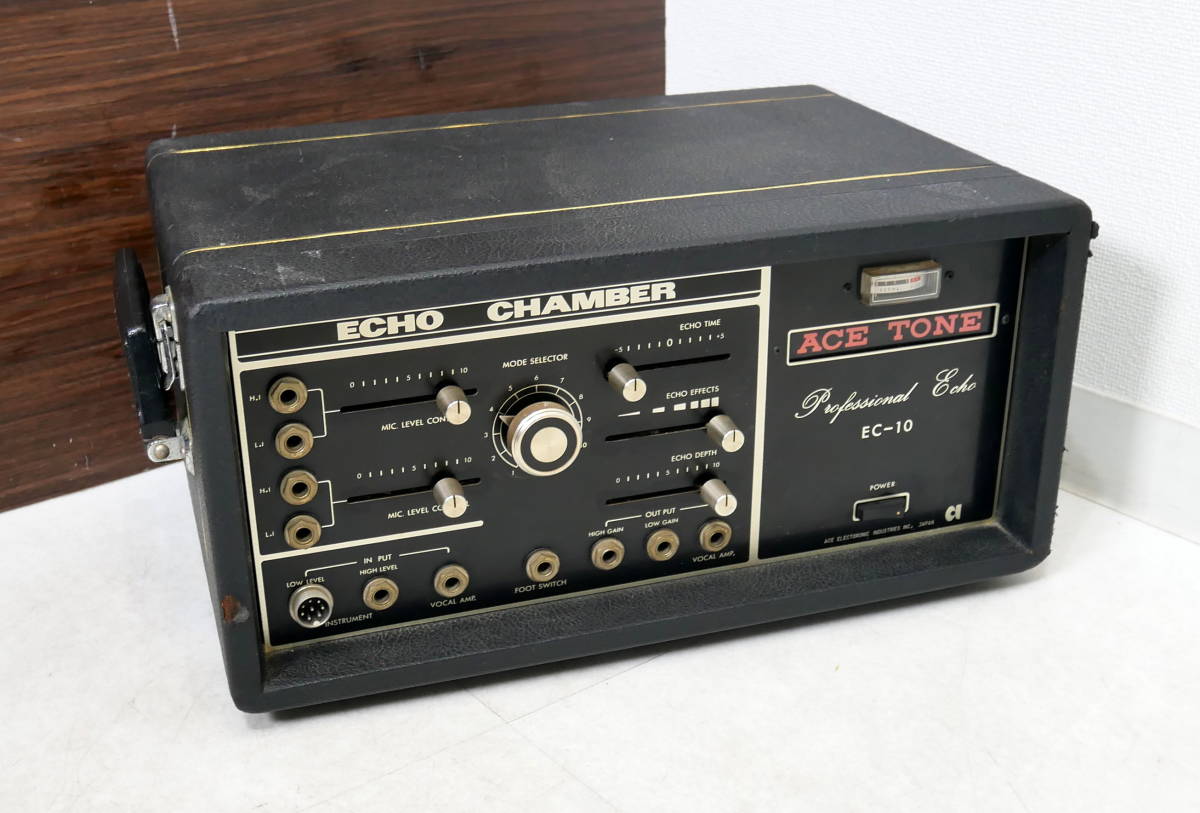 ▲(R601-E59)現状品 テープエコー ACE TONE エーストーン ECHO CHAMBER EC-10 エコーチェンバー 名器 昭和レトロ