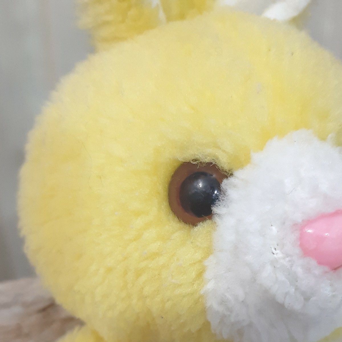 昭和レトロ うさぎ ぬいぐるみ マスコット イエロー 幸せの黄色 昭和レトロ うさぎ ぬいぐるみ マスコット イエロー 幸せの黄色