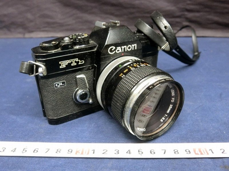 L0052 Canon キャノン フィルムカメラ FTb QL 一眼レフ FD 35mm 1:3.5_画像1