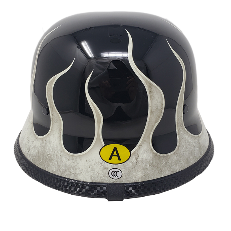 [S size ] equipment ornament for half helmet [ german ] black / ivory f Ray m( quick release standard installation )