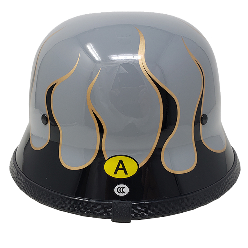[M size ] equipment ornament for half helmet [ german ] gray / black f Ray m( quick release standard installation )