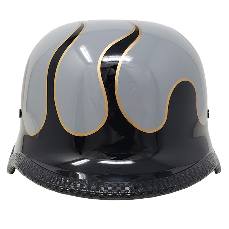 [L size ] equipment ornament for half helmet [ german ] gray / black f Ray m( quick release standard installation )