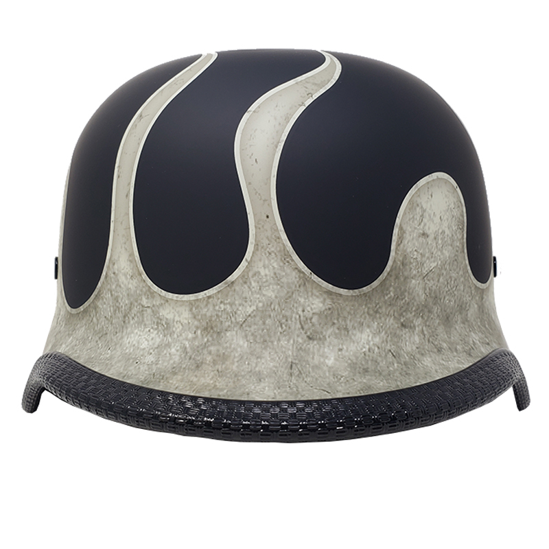 [M size ] equipment ornament for half helmet [ german ] mat black / ivory f Ray m( quick release standard installation )