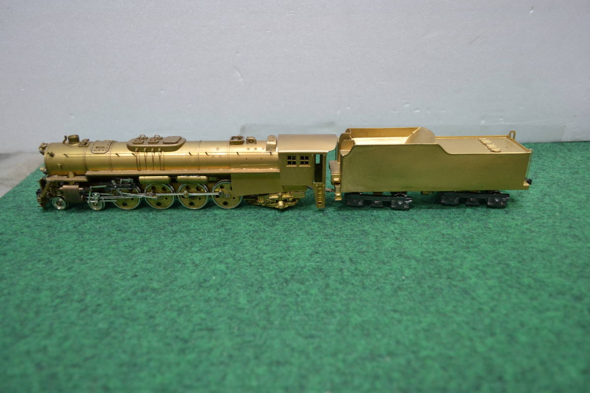 アメリカ型、蒸気機関車、オール真鍮製、_画像1