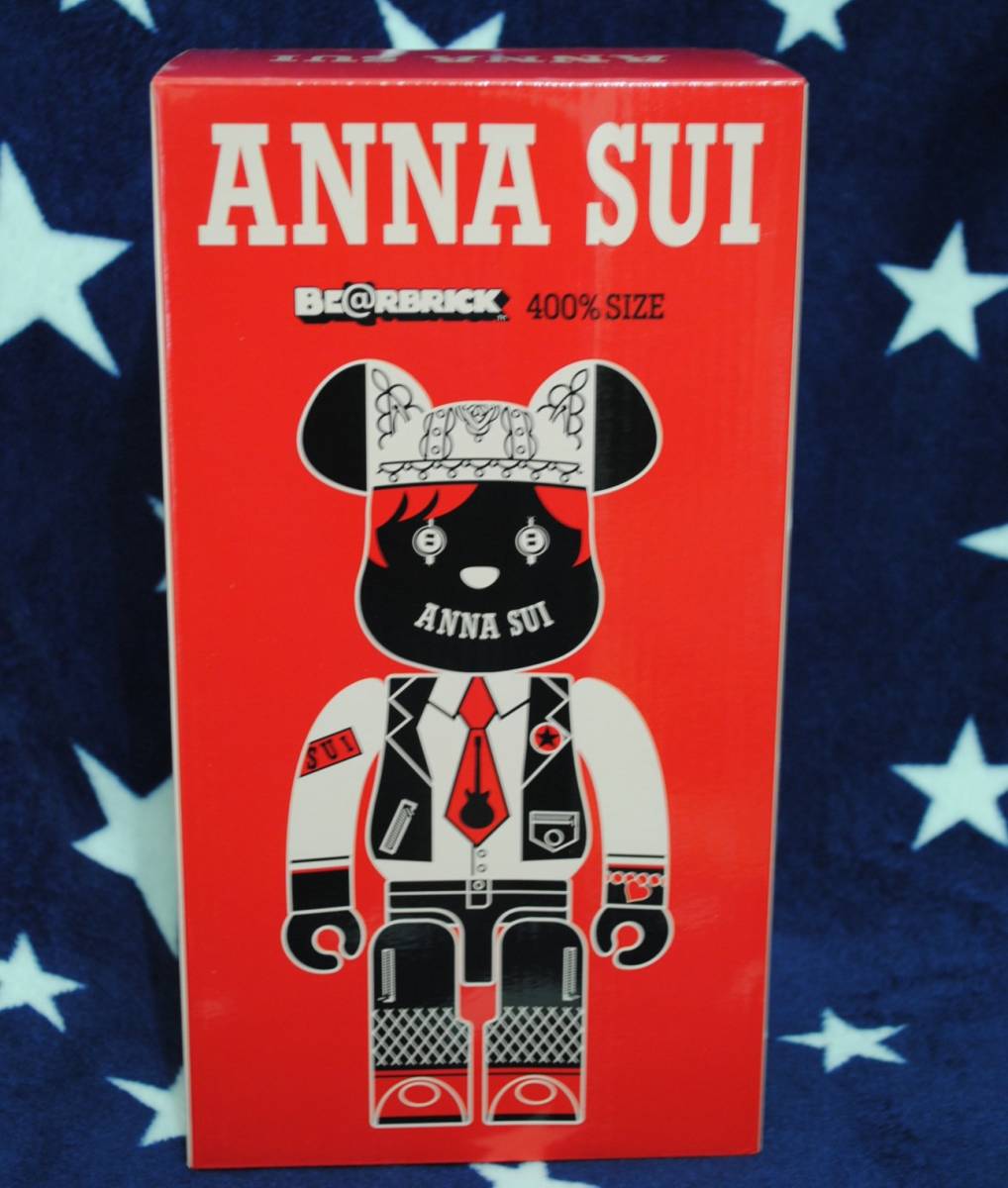 ラスト1◆新品未開封◆BE@RBRICK ANNA SUI RED＆BEIGE 400％◆ベアブリック アナスイ レッド＆ベージュ メディコムトイ◆MEDICOMTOY_画像1