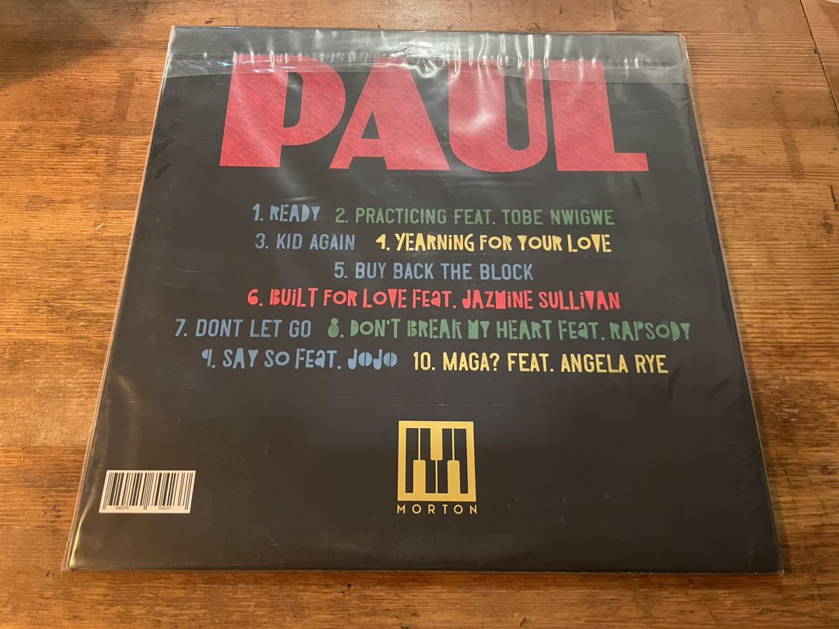 PJ MORTON PAUL LP US ORIGINAL PRESS!! 現行ソウル名盤！_画像2