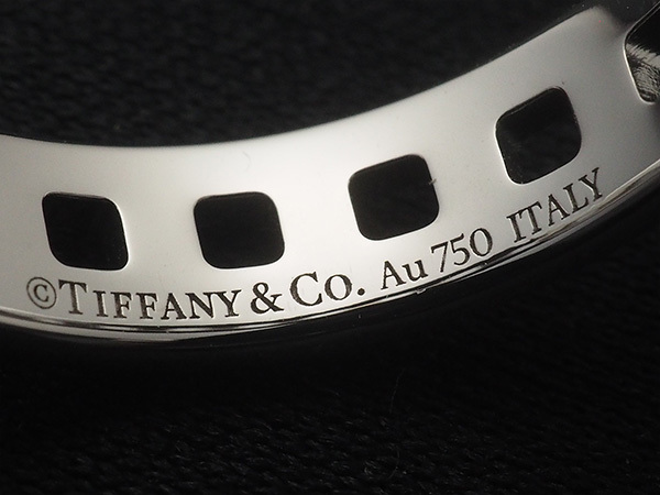 ◆ミウラ◆ティファニー TIFFANY&Co. Tトゥルー ワイド リング 62509244 19号 K18WG メーカー仕上済