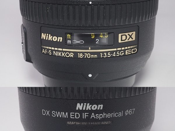 ☆ミウラ1円スタート☆ニコン ズームレンズ AF-S DX NIKKOR 18-70mm 1：3.5-4.5G ED IF_画像2