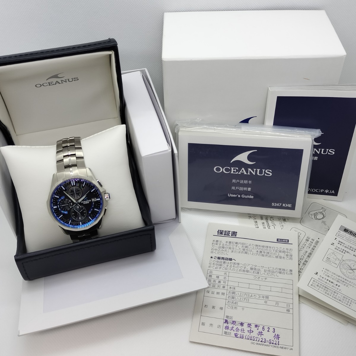 【美品】CASIOカシオOCW-S3000-1AJF　オシアナスマンタ/箱保付きメンズ腕時計_画像2