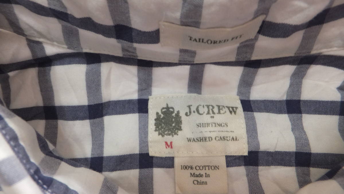 海外 輸入 古着 J.CREW ジェイクルー カジュアルシャツ ワークシャツ サイズ M_画像5