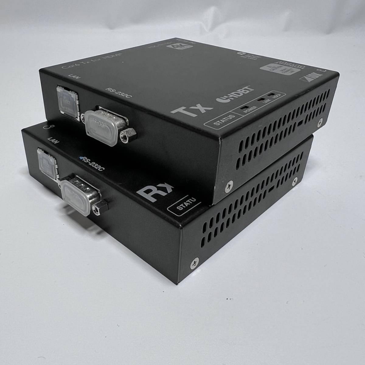 IDK 4K@60 HDMIツイストペアケーブル延長器 HDC-TH100C (送信器) と HDC-RH100C (受信器) セット ★857_画像3