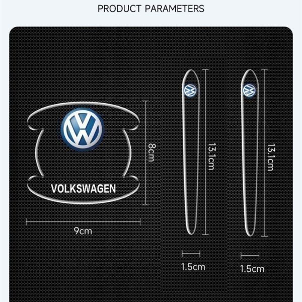 VW　ドアハンドルプロテクター シリカゲル材質 プロテクター ガード 保護 傷防止 ひっかき傷 傷隠し送料無料_画像4
