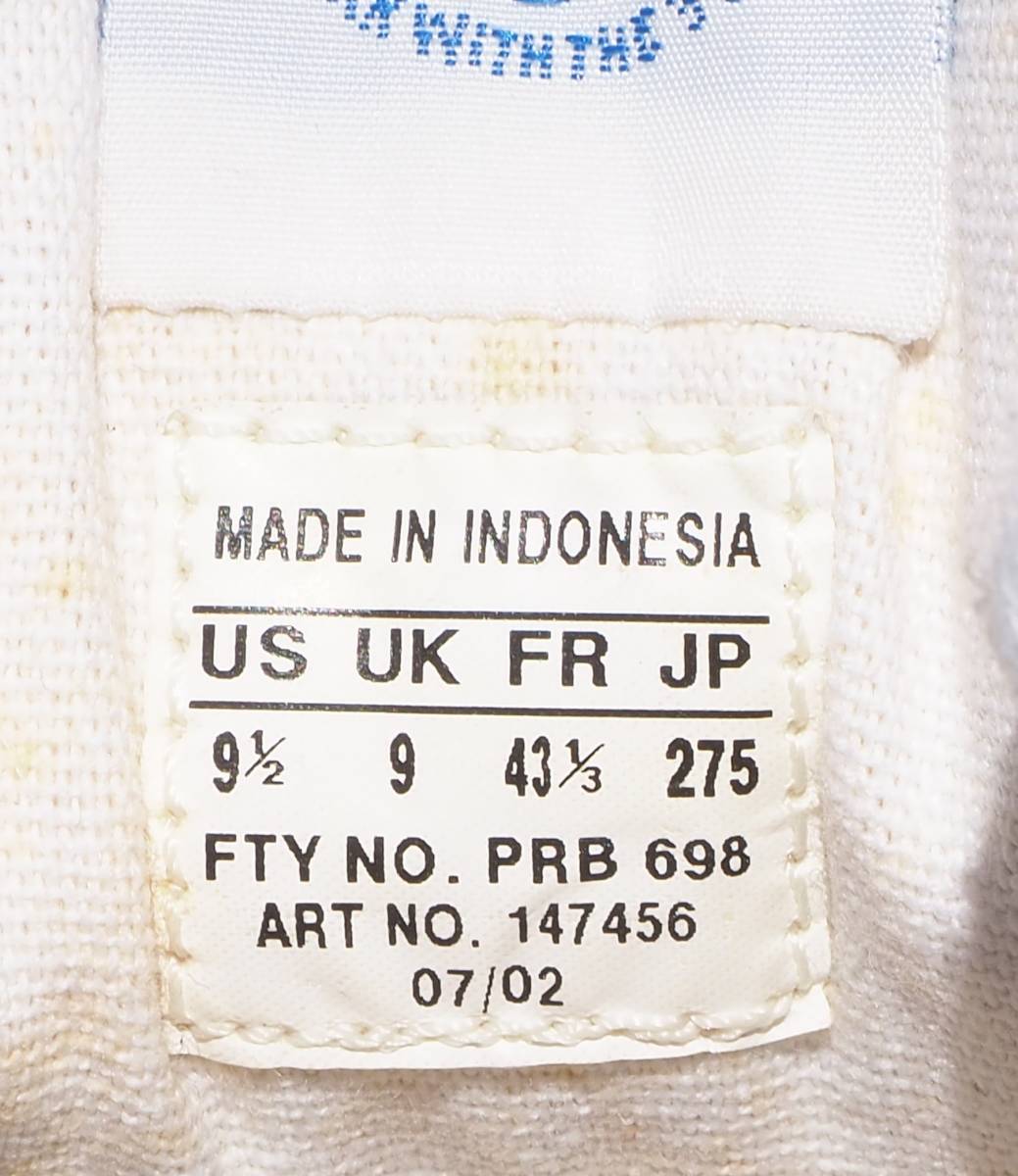 美品!! US 9 1/2・27.5㎝ 限定 2002年製 adidas JAPAN 赤x白 レザー 天然皮革 日本限定モデル_画像10