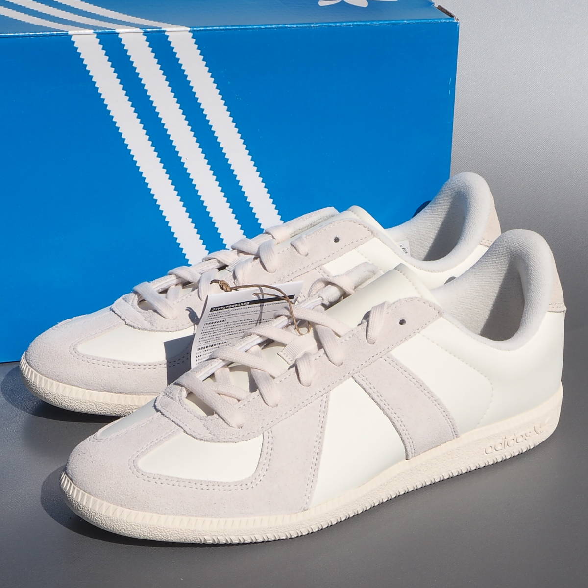 デッド!! US 9 1/2/ 27,5cm 新品!! 限定 22年製 adidas Originals BW ARMY ジャーマントレーナー 白 天然皮革/合成皮革_画像2