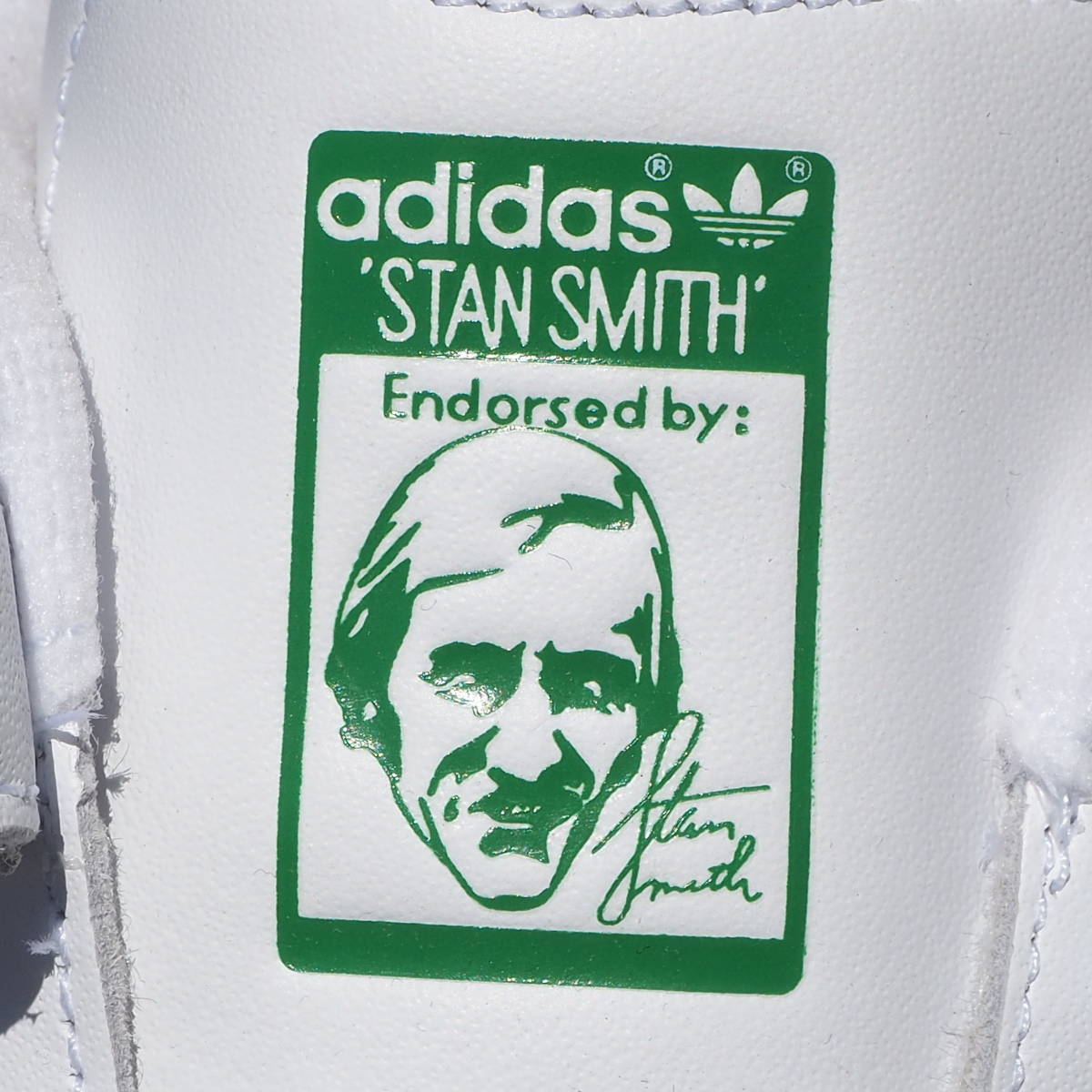 デッド!! 23cm 新品 2019年 adidas Originals STAN SMITH CF スタンスミス ベルクロ 白ｘ緑 天然皮革_画像8