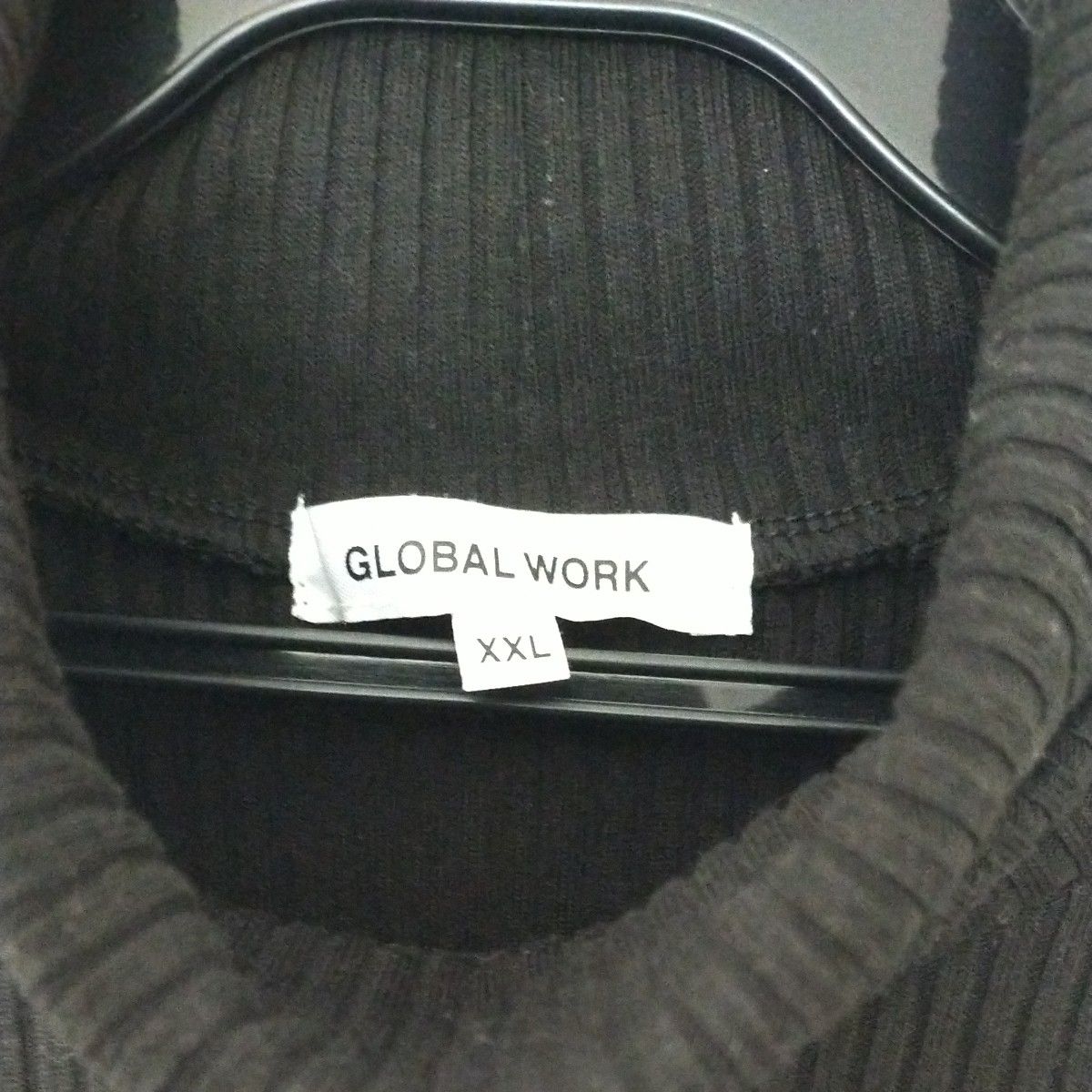グローバルワーク GLOBALWORK 長袖タートルニット 　 黒
